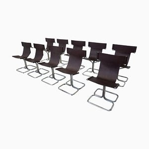 Mid-Century Modern Topos Chairs by Gruppo Dam for Busnelli, 1970s, Set of 10-FGA-1783827