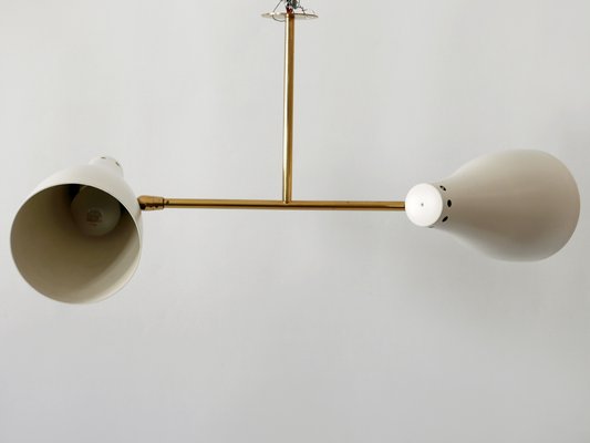 Mid-Century Modern Two-Armed Sputnik Pendant Lamp, Austria, 1950s-WPT-1210221