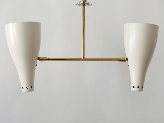 Mid-Century Modern Two-Armed Sputnik Pendant Lamp, Austria, 1950s-WPT-1210221