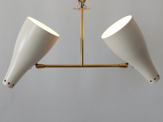 Mid-Century Modern Two-Armed Sputnik Pendant Lamp, Austria, 1950s-WPT-1210221