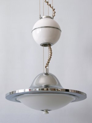 Mid-Century Modern UFO Counterweight Pendant Lamp, Italy, 1960s-WPT-1362311