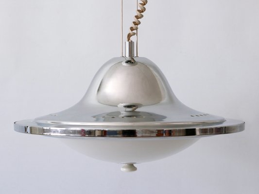 Mid-Century Modern UFO Counterweight Pendant Lamp, Italy, 1960s-WPT-1362311