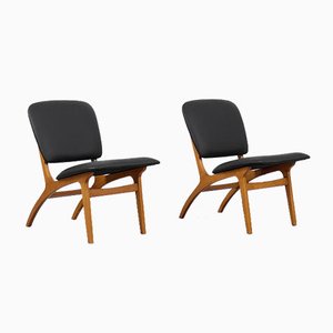 Mid-Century Modern Vintage Swedish Jylland Chairs from Jio Möbler, 1953, Set of 2-ZAA-1014902