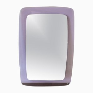 Mid-Century Modern Violet Acrylic Wall Mirror, Italy, 1970s-LYQ-1171781