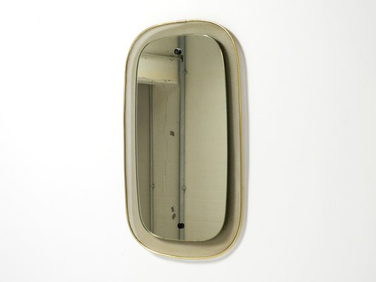 Mid-Century Modern Wall Mirror with Expanded Metal Frame, 1950s-RR-2043166