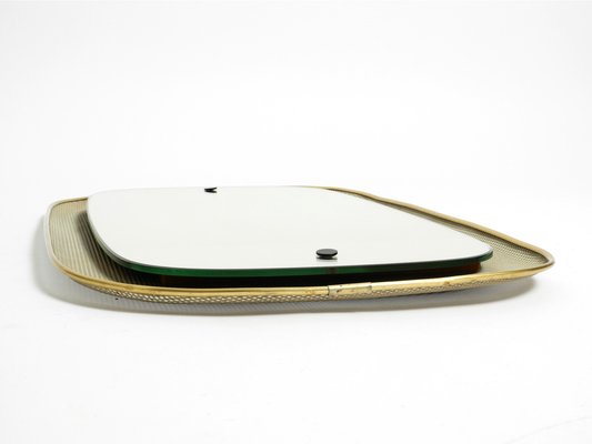 Mid-Century Modern Wall Mirror with Expanded Metal Frame, 1950s-RR-2043166