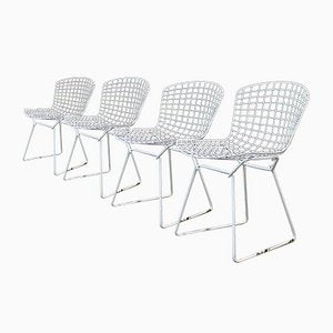 Mid-Century Modern White Chairs from Harry Bertoia, 1950s, Set of 4-NB-1071285