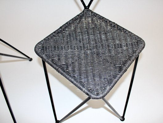 Mid-Century Modern Wicker Chairs from Sonett, Vienna, 1950s, Set of 2-NB-1328386