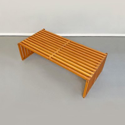 Mid-Century Modern Wood Ara Coffee Table by Vignelli for Driade, 1970s-GDD-1096542