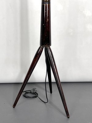 Mid-Century Modern Wood Tripod Floor Lamp, Italy, 1950s-OT-1395791