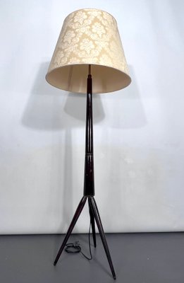 Mid-Century Modern Wood Tripod Floor Lamp, Italy, 1950s-OT-1395791