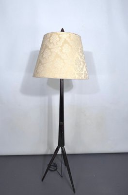 Mid-Century Modern Wood Tripod Floor Lamp, Italy, 1950s-OT-1395791