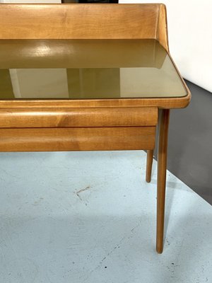 Mid-Century Modern Wood Vanity Table Set, Italy, 1950, Set of 3-OT-1239110