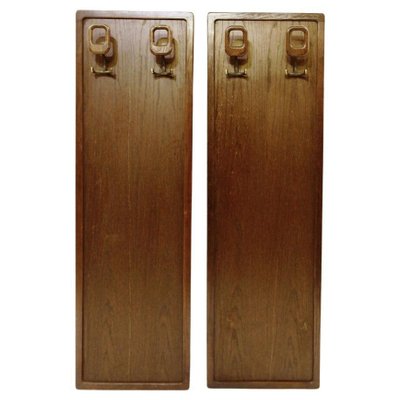 Mid-Century Modern Wood Wall Coat Rack-JG-1312319