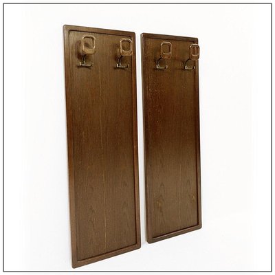 Mid-Century Modern Wood Wall Coat Rack-NYF-2018949