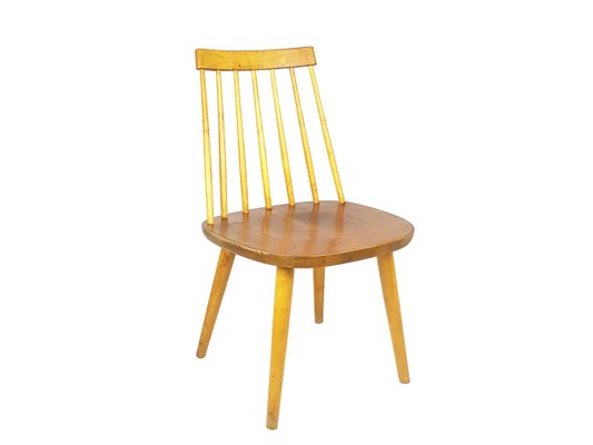 Mid-Century Modern Wooden Pinocchio Chair by Yngve Ekström for Stolab, 1960s-RD-2026822