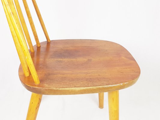 Mid-Century Modern Wooden Pinocchio Chair by Yngve Ekström for Stolab, 1960s-RD-2026822