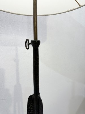 Mid-Century Modern Wrought Iron Tripod Floor Lamp-FGA-1801590