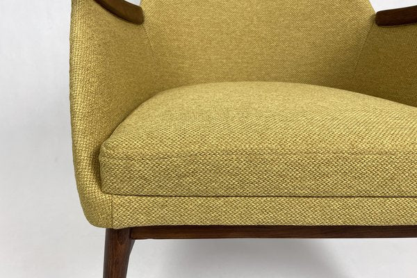 Mid-Century Modern Yellow Armchair, 1960s-HDN-1794854