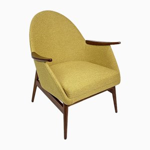 Mid-Century Modern Yellow Armchair, 1960s-HDN-1794854