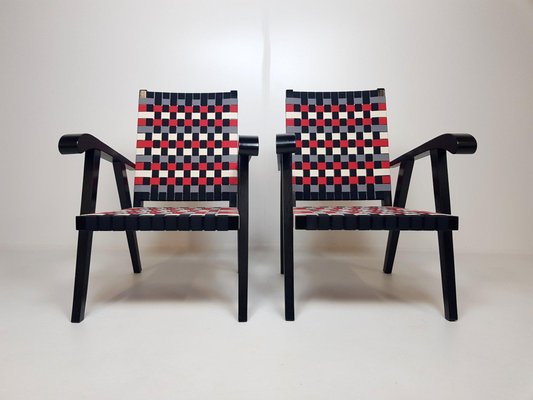 Mid-Century Modernist Armchairs, 1950s, Set of 2-TZ-1335722