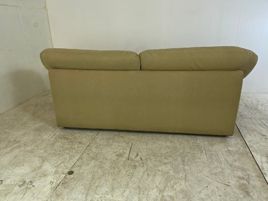 Mid-Century Modernist Beige Alcantara Sofa from Leolux, 1970s-DE-1361046