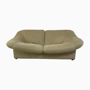 Mid-Century Modernist Beige Alcantara Sofa from Leolux, 1970s-DE-1361046