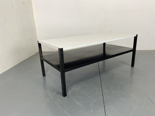 Mid-Century Modernist Black and White Coffee Table by Wim Rietveld for Ahrend de Cirkel, 1960s-DE-1765937