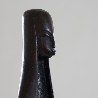 Mid-Century Modernist Madonna in Carved Wood 1950s-LPQ-1769417