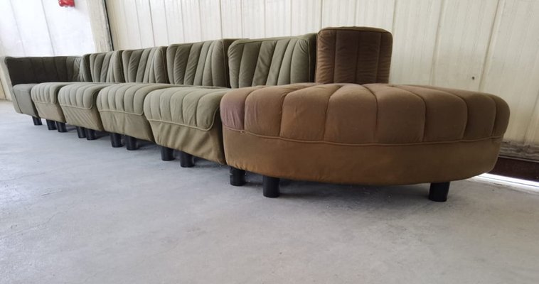 Mid-Century Modular Sofa Novemila 9000 by Tito Agnoli for Arflex, Italy, 1969, Set of 7-PUG-1320782