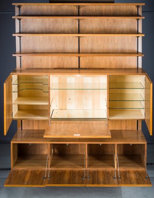 Mid-Century Modular Wall Shelving System in Walnut from Sparrings, 1960s-ZZH-1389918