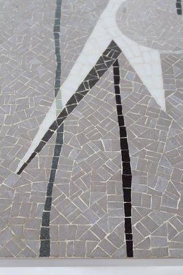 Mid-Century Mosaic Coffee Table with Abstract Pattern and Chrome Base, 1970s-VNE-966079