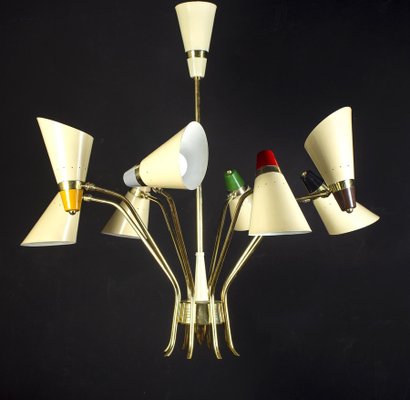 Mid-Century Multi-Color Flexible Chandelier from Stilnovo, 1958-MBH-1031614