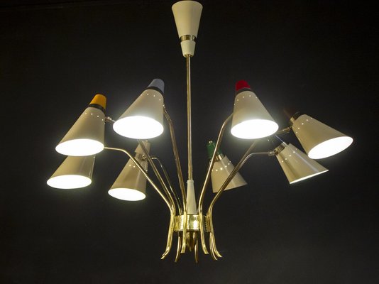 Mid-Century Multi-Color Flexible Chandelier from Stilnovo, 1958-MBH-1031614