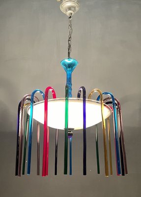 Mid-Century Multi-Colored Murano Glass Chandelier from Veart-JJC-909107