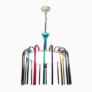 Mid-Century Multi-Colored Murano Glass Chandelier from Veart-JJC-909107