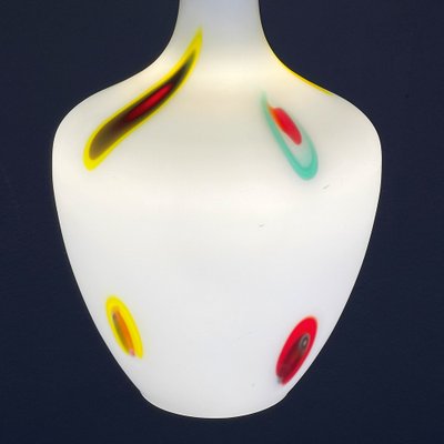 Mid-Century Multicolor Opaline Murano Glass Pendant Lamp from Stilnovo, Italy, 1950s-WQC-1719911