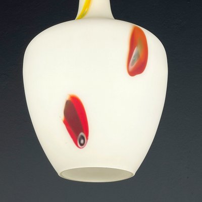 Mid-Century Multicolor Opaline Murano Glass Pendant Lamp from Stilnovo, Italy, 1950s-WQC-1719911