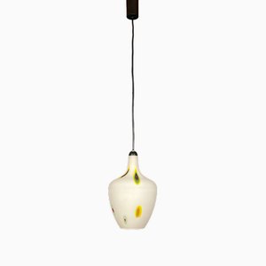 Mid-Century Multicolor Opaline Murano Glass Pendant Lamp from Stilnovo, Italy, 1950s-WQC-1719911