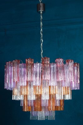 Mid-Century Multicolored Murano Glass Tronchi Chandelier-MBH-1260373