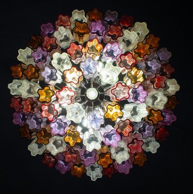 Mid-Century Multicolored Murano Glass Tronchi Chandelier, 1970s-MBH-1418452