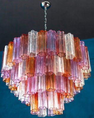 Mid-Century Multicolored Murano Glass Tronchi Chandelier, 1970s-MBH-1418452