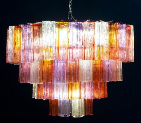 Mid-Century Multicolored Murano Glass Tronchi Chandelier, 1970s-MBH-1418452