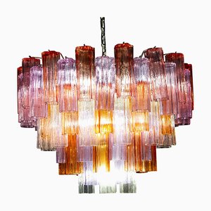 Mid-Century Multicolored Murano Glass Tronchi Chandelier-MBH-1260373