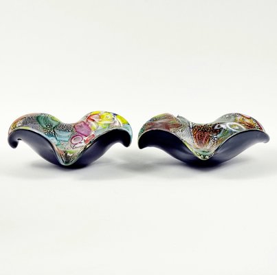 Mid-Century Murano Glass Bowls by Dino Martens for Avem, 1950s, Set of 2-BMM-2026727