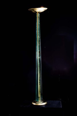 Mid-Century Murano Glass Floor Lamp Attributed to Pietro Chiesa for Fontana Arte, 1940s-MBH-1032586