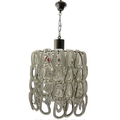 Mid-Century Murano Glass Modular Ceiling Light by Angelo Mangiarotti, 1970s-JJC-1788250