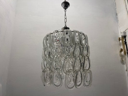 Mid-Century Murano Glass Modular Ceiling Light by Angelo Mangiarotti, 1970s-JJC-1788250