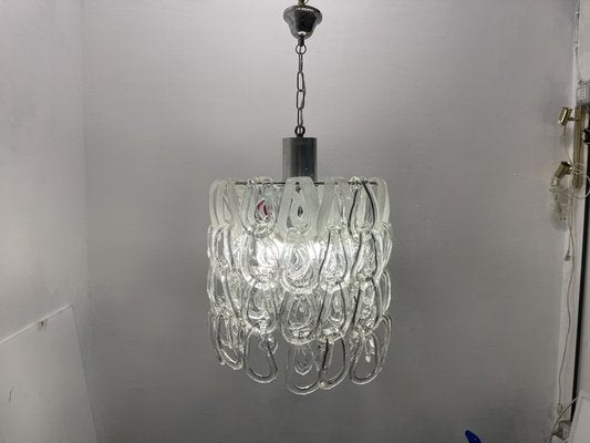 Mid-Century Murano Glass Modular Ceiling Light by Angelo Mangiarotti, 1970s-JJC-1788250