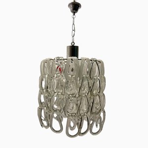 Mid-Century Murano Glass Modular Ceiling Light by Angelo Mangiarotti, 1970s-JJC-1788250